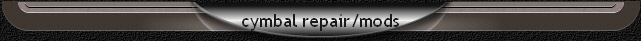 cymbal repair/mods